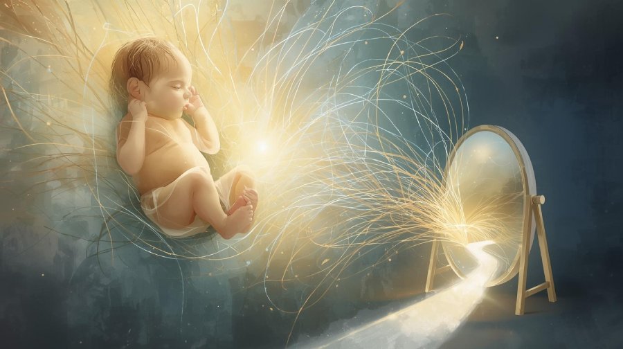 Il diritto di nascita - Specchio e bambino